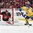 BUFFALO, NEW YORK - JANUARY 5: Sweden's Lias Andersson #24 looks for a scoring chance against Canada's Carter Hart #31 during gold medal game action at the 2018 IIHF World Junior Championship. (Photo by Matt Zambonin/HHOF-IIHF Images)

